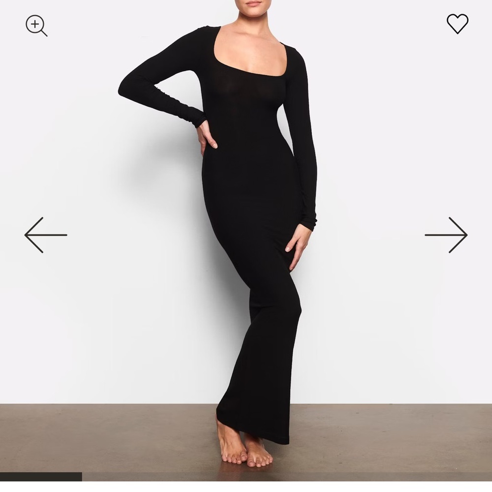 Skims Soft Lounge Long Sleeve Dress